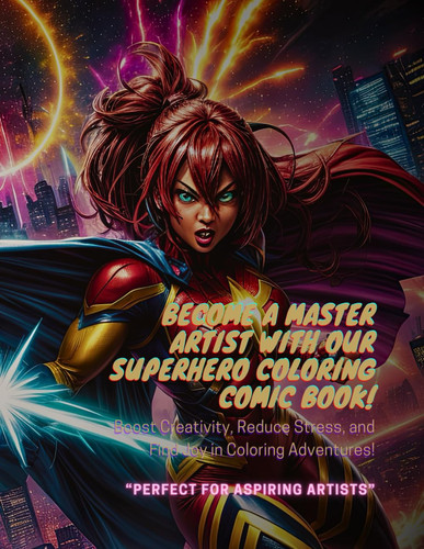 Become a Master Artist with Our Superhero Coloring Comic Book! - Boost Creativity, Reduce Stress, and Find Joy in Coloring Adventures!