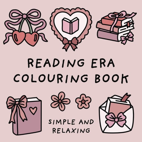 Reading Era Colouring Book (Simple and Relaxing Bold Designs for Adults & Children)