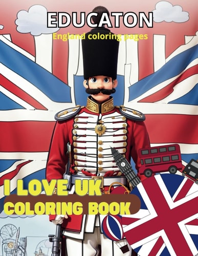 I Love UK Coloring Booking
