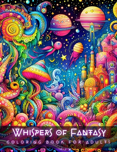 Whispers of Fantasy: Mindfulness Coloring Book for Adults