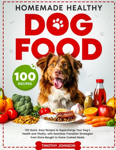 Homemade Healthy Dog Food: 100 Quick, Easy Recipes to Supercharge Your Dog’s Health and Vitality, with Seamless Transition Strategies from Store-Bought to Home-Cooked Meals