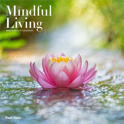 Mindful Living 2026 12 X 24 Inch Monthly Square Wall Calendar