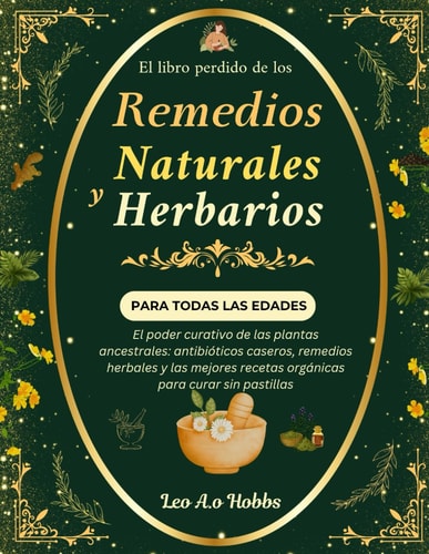 EL LIBRO PERDIDO DE REMEDIOS NATURALES Y HERBARIOS PARA TODAS LAS EDADES: El poder curativo de una planta ancestral: antibióticos caseros, remedios ... para curar sin pastillas (Spanish Edition)