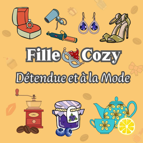 Fille Cozy Détendue et à la Mode: Livre de Coloriage de l'Époque Soft Girl pour Soulager le Stress et se Détendre | 40 Grands et Simples Dessins Faits ... pour Adultes et Adolescents (French Edition)