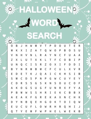 Halloween Word Search: Puzzle Activity For Adults, Teens and Seniors