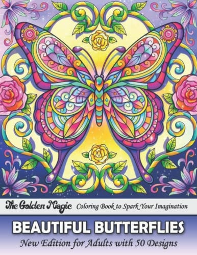 Beautiful Butterflies - Coloring Book for Adults: An Adult Coloring Book Featuring Beautiful Butterflies and Relaxing Nature Scenes for Stress Relief ... | Adult Coloring Books (Gift Coloring Books)
