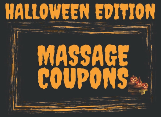 Massage Coupons Halloween Edition: Vouchers for Halloween Day