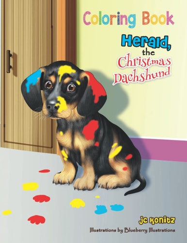 Herald, the Christmas Dachshund: Coloring book