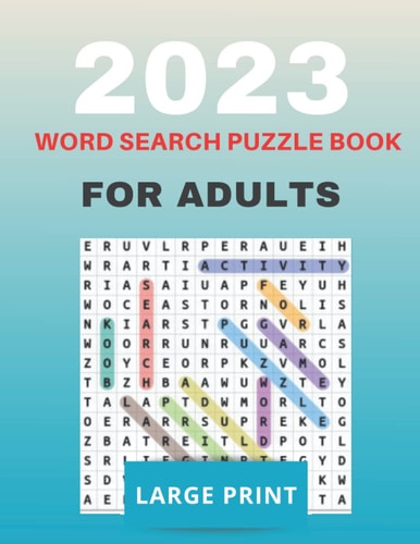 2023 Word Search Puzzle Book: Large Print.