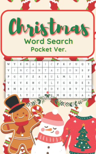 Christmas Word Search in Pocket size: 50 Christmas Theme Word Search in Pocket Size for EVERYONE