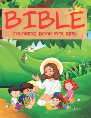 Bible Coloring Book: Amazing Biblical Scene Illustrations For Kids | Bible Story Coloring Book for All Ages: Fun and Inspirational Christian Coloring Book With 202 Coloring Pages