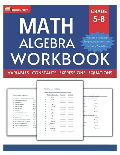 Math Algebra Workbook 5th-6th Grade: Over 700 Easy Algebra Equation Exercises, Practice Workbook For 5th Grade,6th Grade math workbooks with answer ... Math Workbook For Homeschool or Classroom.