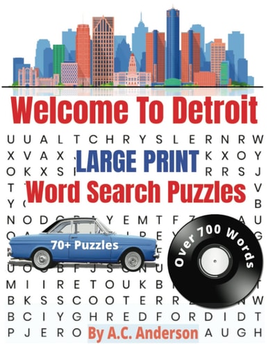 Welcome To Detroit - Large Print Word Search Puzzle Book