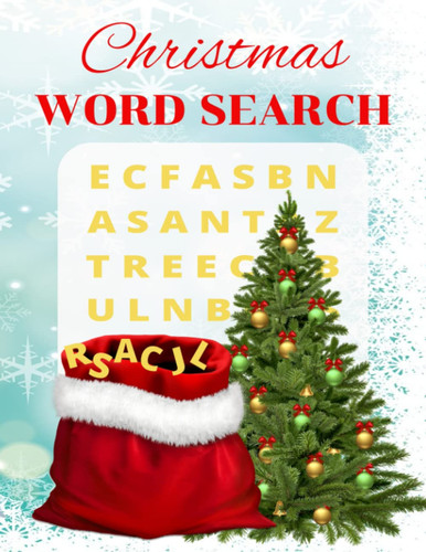 Christmas Word Search: Christmas winter themed word search puzzle book.