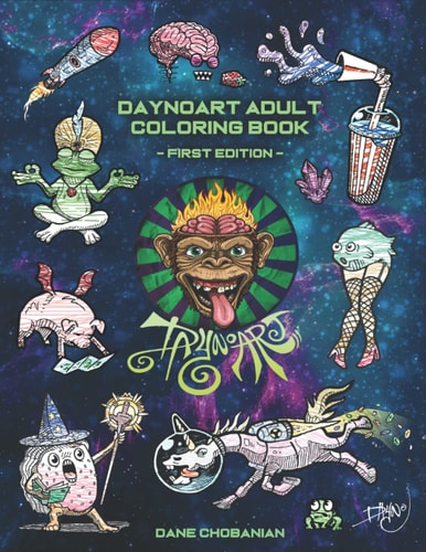 DaynoArt Adult Coloring Book - First Edition
