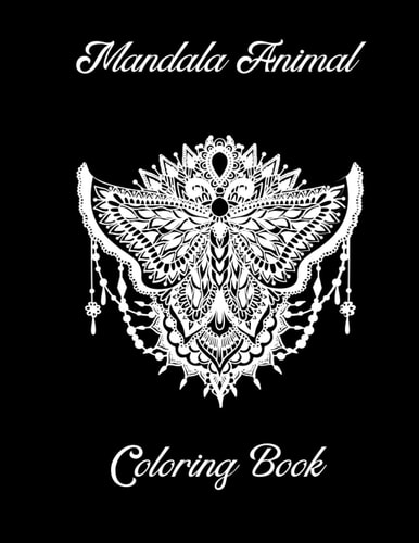 Mandala Animal Coloring Book 8.5x11 and 49 pages