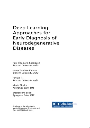 Deep Learning Approaches for Early Diagnosis of Neurodegenerative Diseases