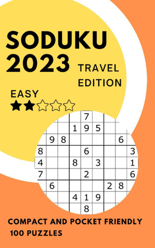 Sudoku - Travel Edition/Pocket -: A compact & travel-friendly puzzle book: 5 x 8 inches in size - 100 Easy Grids With Answers- Hours of fun!