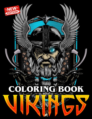 Viking Coloring Book: 30+ Coloring Book For Adults, Adult Coloring Book For Women Men Stress Relief, Books Gift For Mom Dad Christmas Birthday