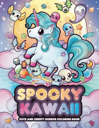 Spooky Kawaii Cute and Creepy Horror Coloring Book