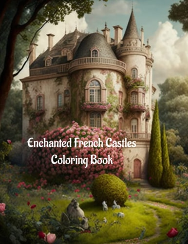 Enchanted French Castles Chateaus And Landscapes Coloring Books: Art Book