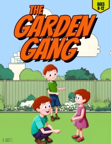 The Garden Gang: An inspiring short story coloring book about gardening and helping the environment for kids eight to twelve.