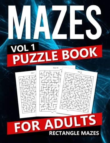 Mazes For Adults: Maze Activity Book | 100 Mazes Included
