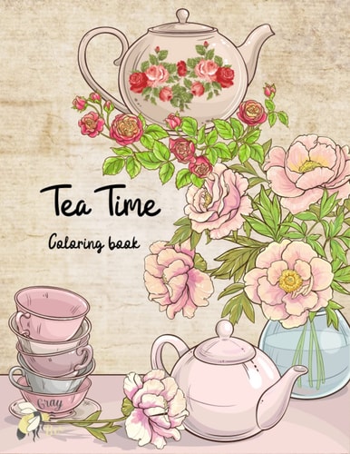 Tea Time Coloring Book