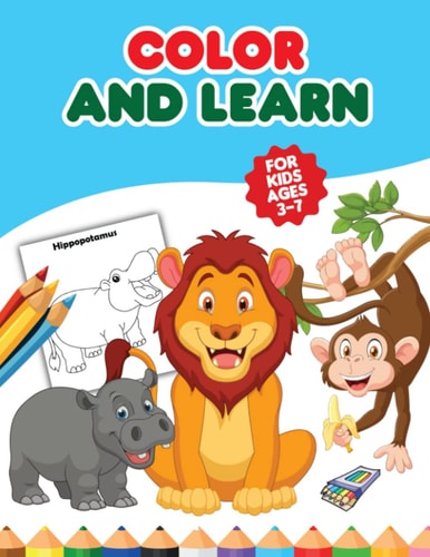 Toddler Coloring Book Simple Pictures to Learn and Color For Kids: for kids ages 3 - 7 - cute happy fun (Dutch Edition)