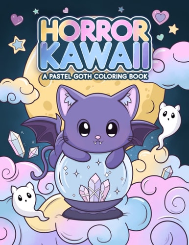 Horror Kawaii: A Pastel Goth Coloring Book