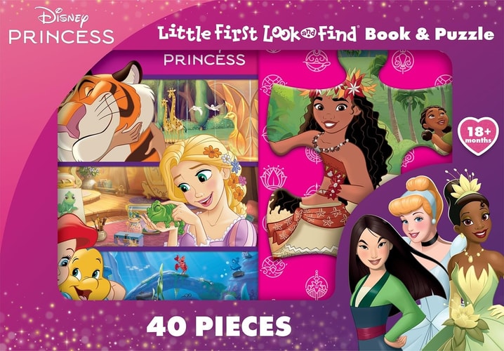 Disney Princess: Little First Look and Find Book & Puzzle