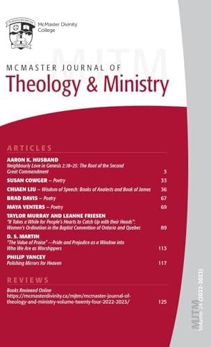 McMaster Journal of Theology and Ministry: Volume 24, 2022-2023