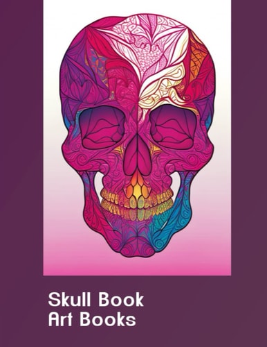 Adult Coloring Book featuring Skulls - Intricate Designs for Relaxation and Creativity