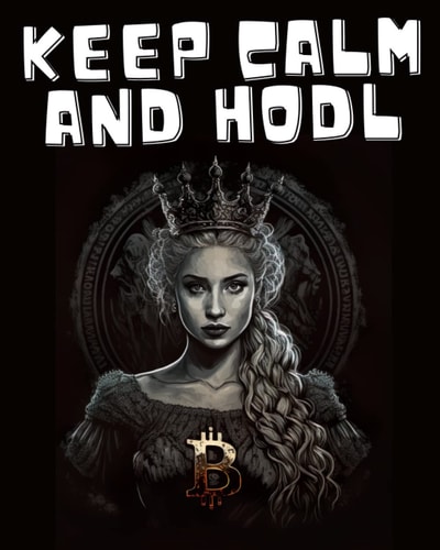 Bitcoin Coloring Book For Adults: KEEP CALM AND HODL! - Queens Edition - First Bitcoin Coloring Book Pictures For Relaxation and Stress Relief ... Gift for Bitcoiner) | Bitcoin Book Gift