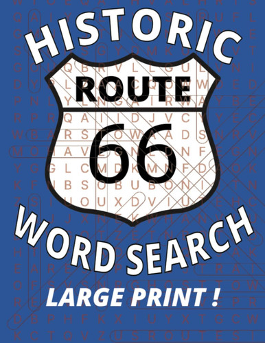 Historic Route 66 Word Search: Large Print