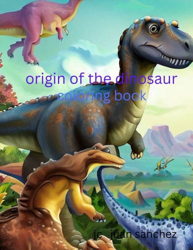 origin of the dinosaur coloring book: dinosaur
