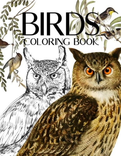 Birds Coloring Book: From Parrots to Penguins | Perfect Gift for Nature Lovers and Birdwatchers