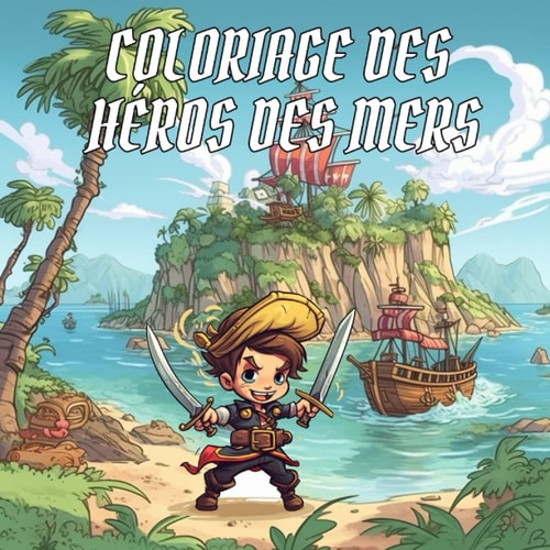 Coloriage des Héros des Mers : Des coloriages de pirate détaillés à colorier, mettant en vedette un équipage de pirate : Chaque page présente un pirate différent de l'équipage (French Edition)