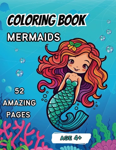 Coloring Book for Kids Mermaids