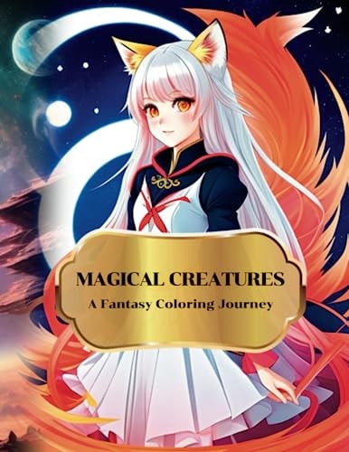 Coloring book for kids : Magical Creatures A Fantasy Coloring Journey