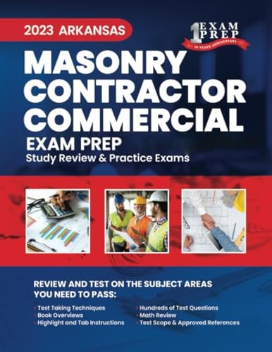 2023 Arkansas Masonry Contractor - COMMERCIAL Study Review & Practice Exams