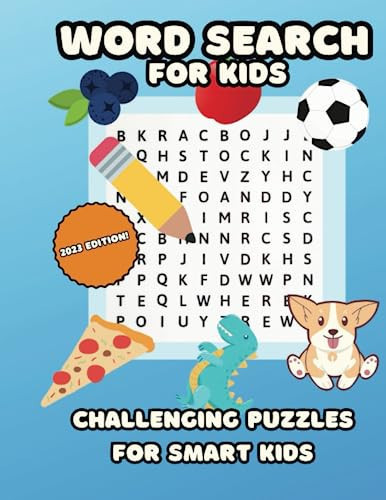 Word Search Book For Kids: Challenging Puzzles for Smart Kids