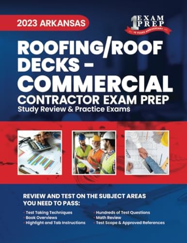 2023 Arkansas Roofing/Roof Decks - COMMERCIAL Study Review & Practice Exams