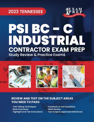 2023 Tennessee PSI BC- C Industrial Contractor Study Review & Practice Exams