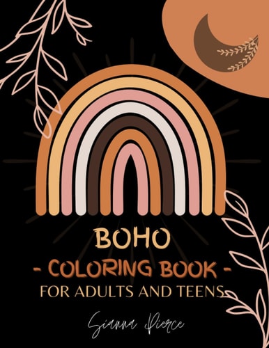 Minimalist Boho Coloring Book for Adults and Teens: Unique Designs for Balance and Relaxation.