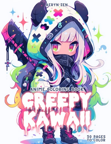 Anime Coloring Book: Creepy Kawaii