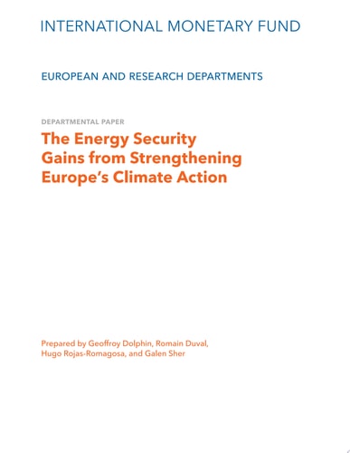 The Energy Security Gains from Strengthening Europe’s Climate Action