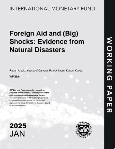 Foreign Aid and (Big) Shocks Evidence from Natural Disasters