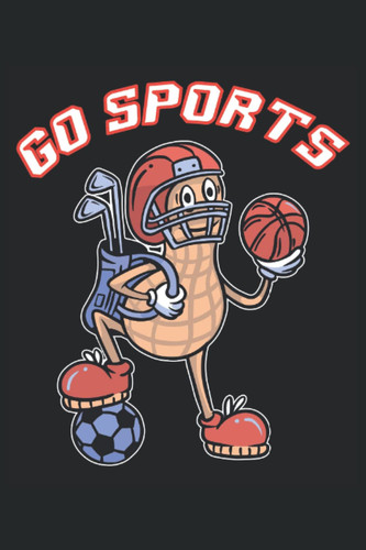 Go Sports - notebook for sports enthusiasts: DIN A5 (6x9) notebook for sports lovers and athletes with 120 lined pages and days of the week for the diary