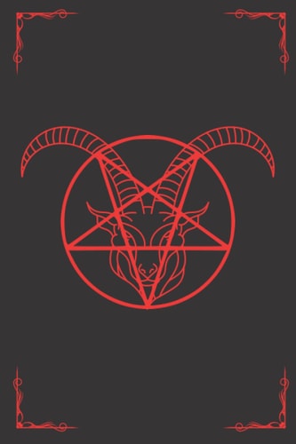 Baphomet Grimoire: Wide Ruled Notebook Book of Shadows with Witchcraft Appendices 6x9 160 Page